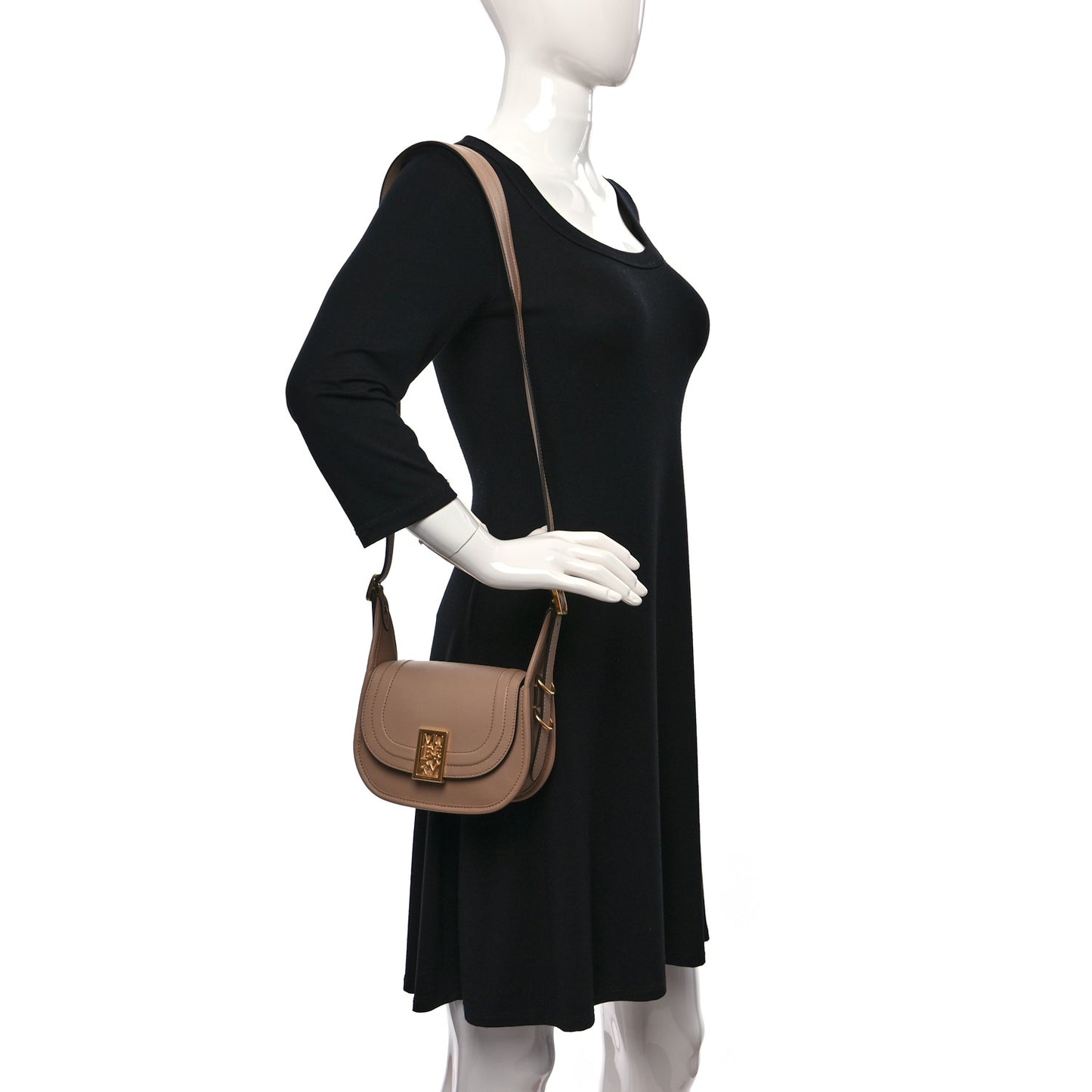 Silky Calfskin Small Sadie Satchel Maple