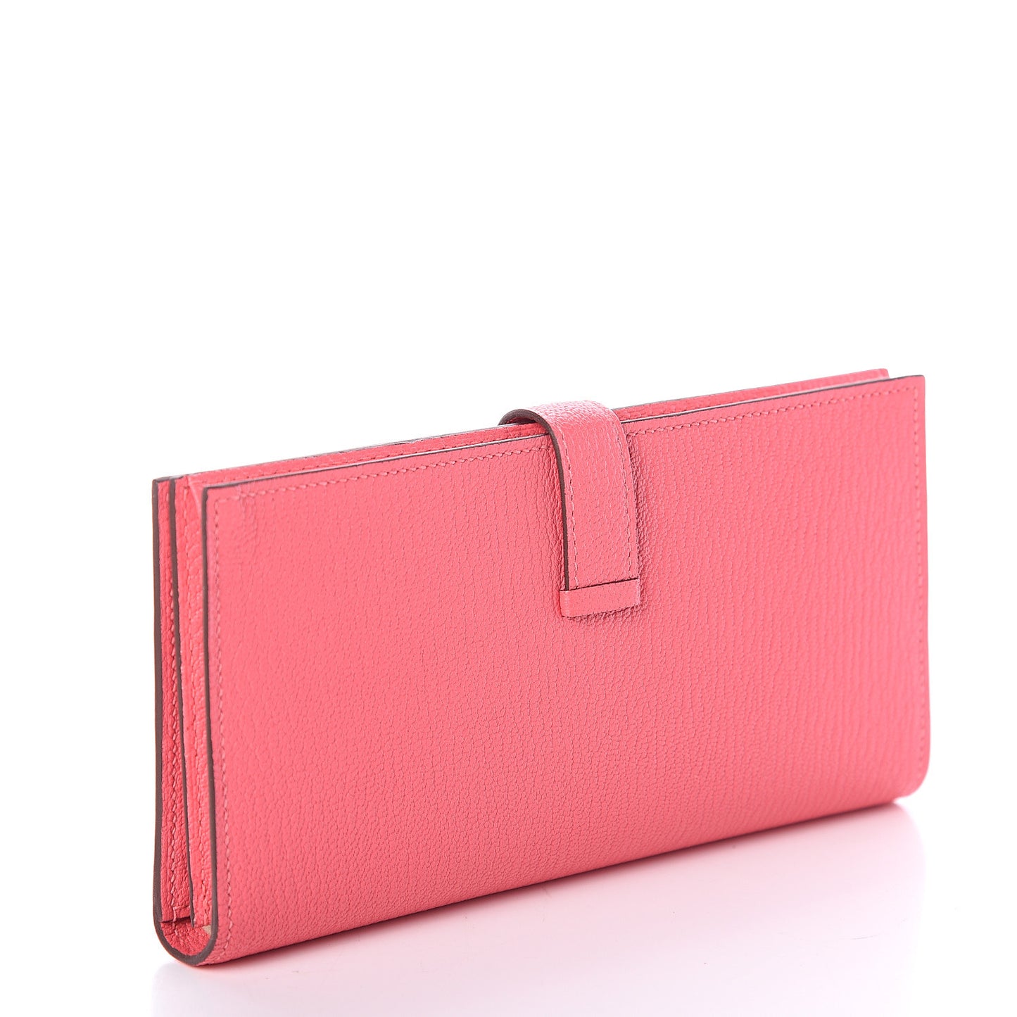Chevre Mysore Bearn Gusset Wallet Rose Lipstick