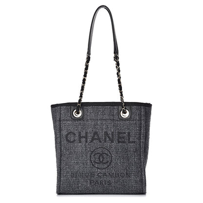 Chanel Woven Straw Raffia Mini Deauville Tote Black 1 of 16