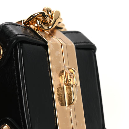 Chanel Shiny Crumpled Calfskin Minaudiere Clutch With Chain Black 11 of 12