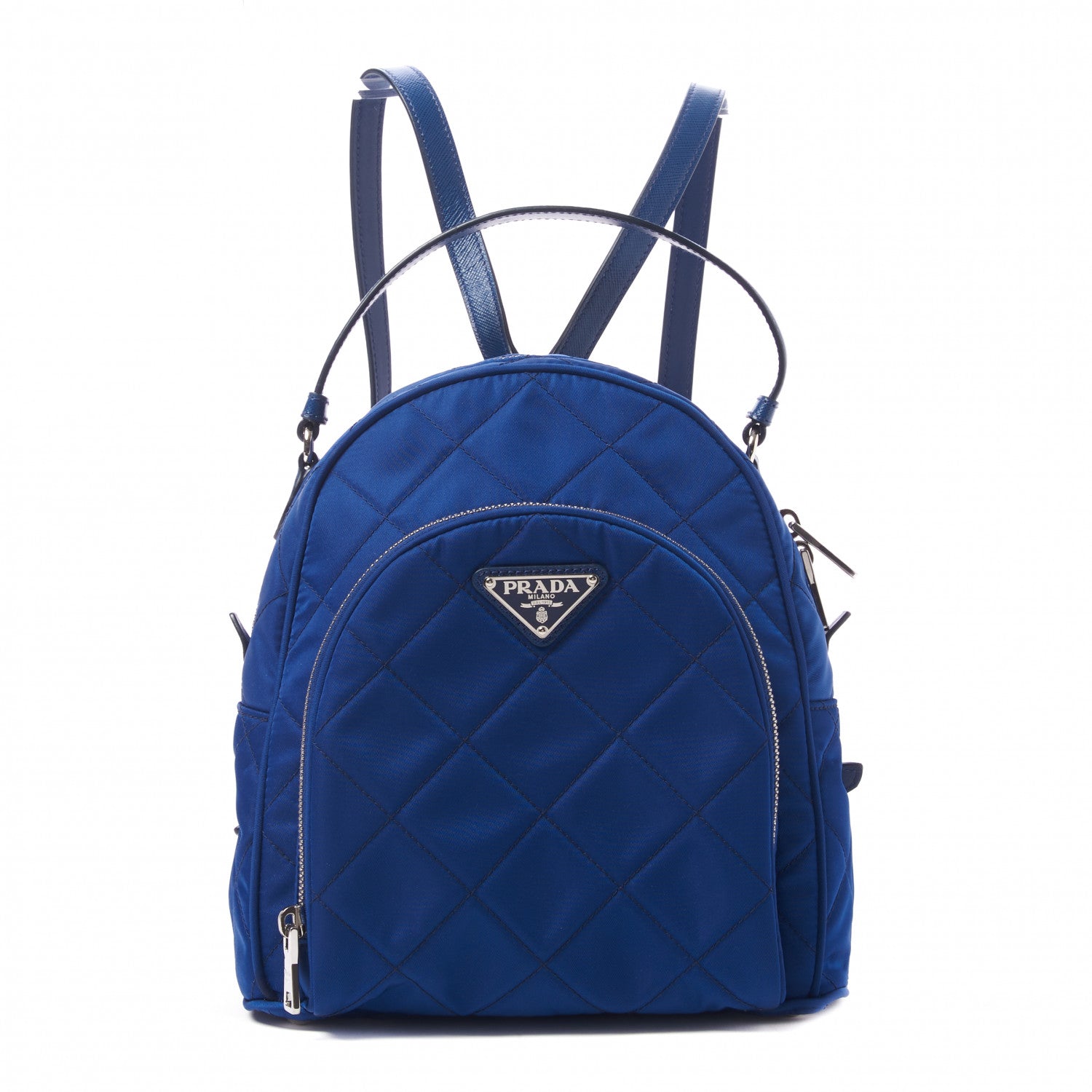 Prada Nylon Tessuto Impuntu Quilted Backpack Bluette 1 of 8