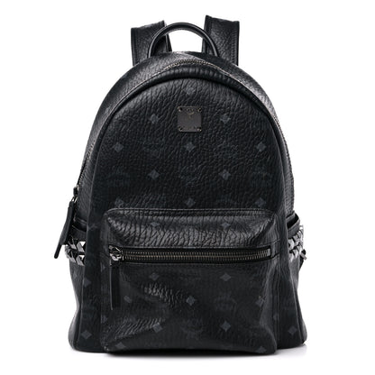 MCM Visetos Small Side Stud Stark Backpack Black 1 of 7