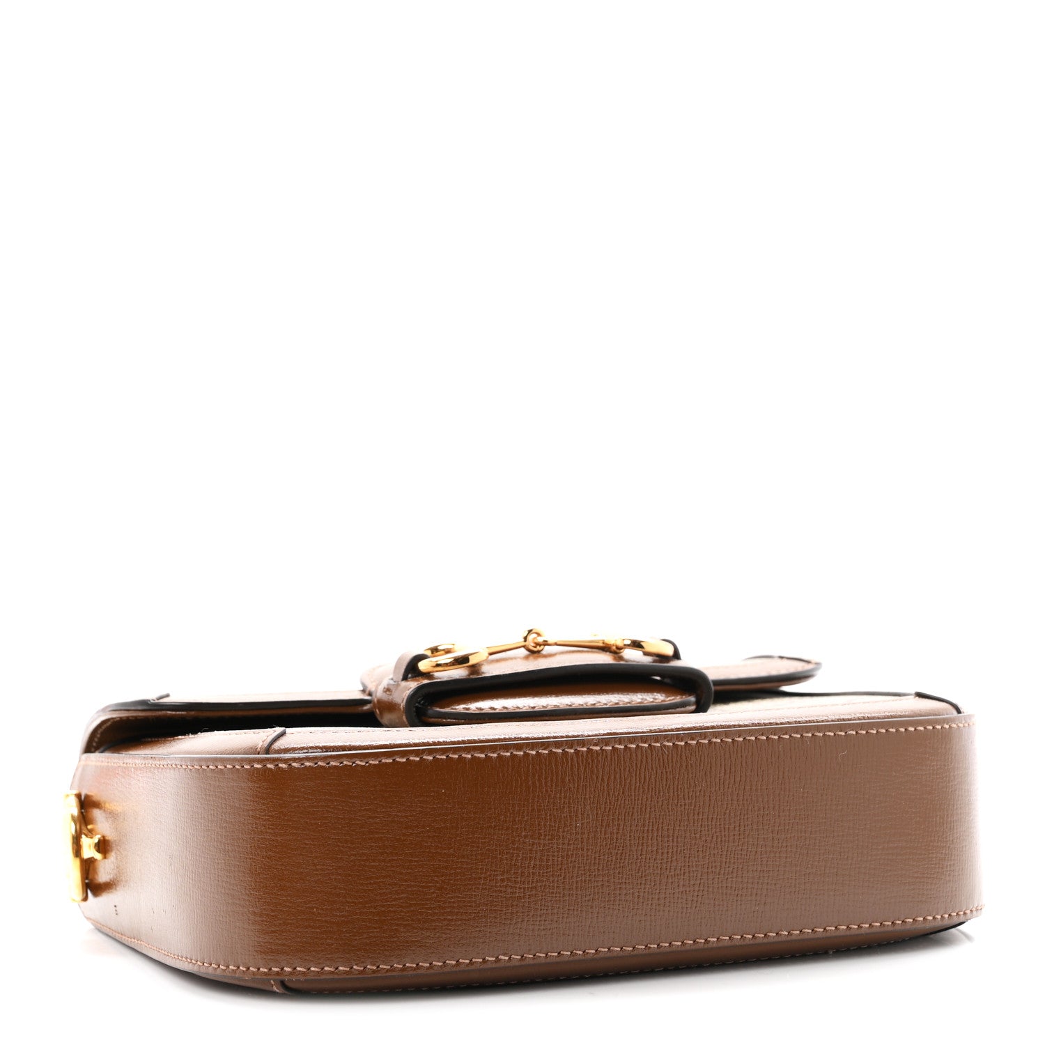 Gucci GG Supreme Monogram Web Mini Horsebit 1955 Shoulder Bag Beige Brown Sugar 4 of 11