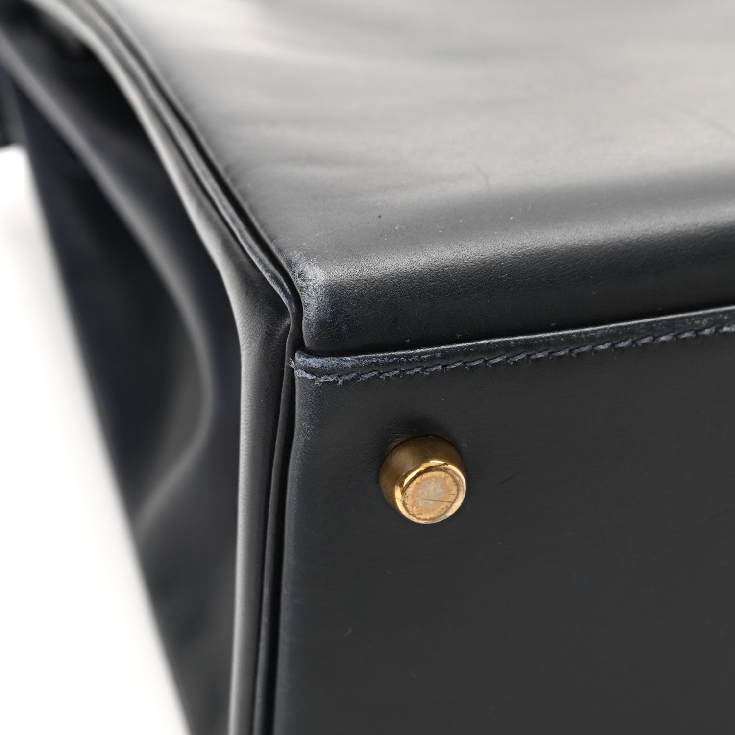 Hermes Box Kelly Retourne 28 Indigo 18 of 20