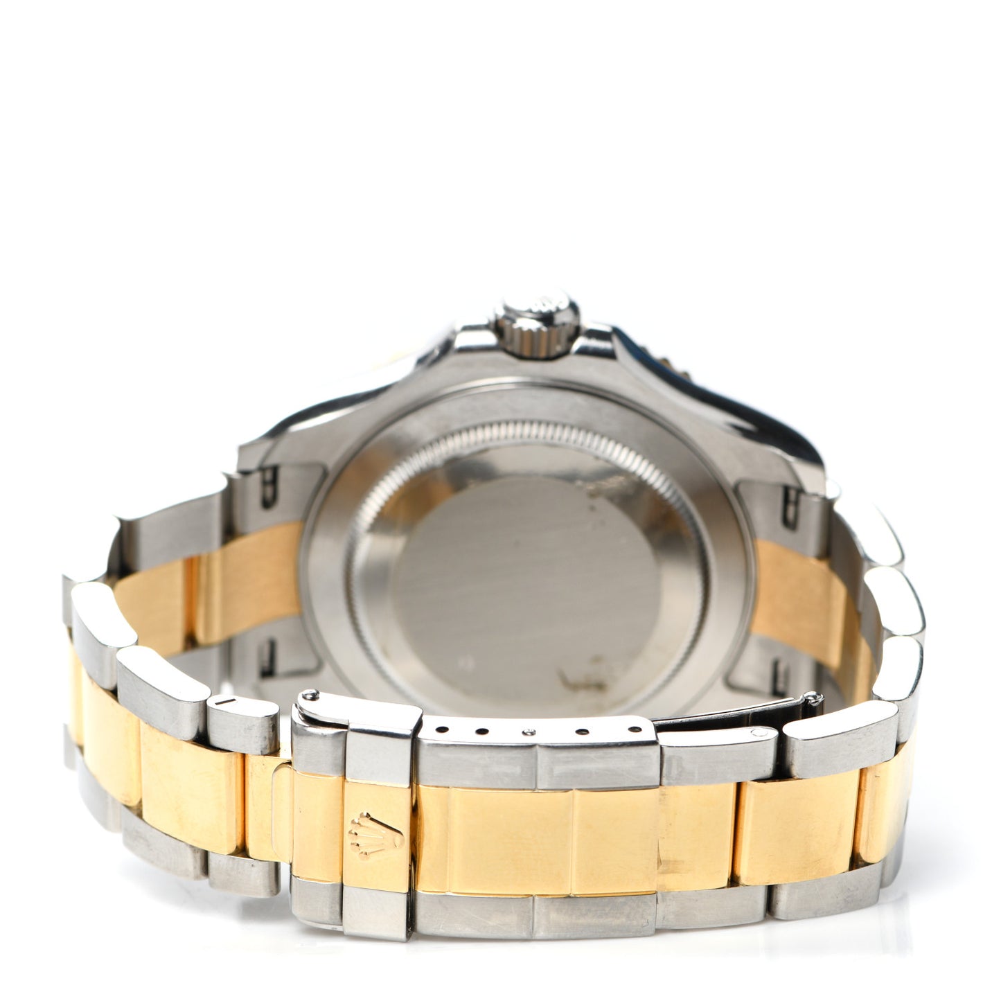 Stainless Steel 18K Yellow Gold 40mm Oyster Perpetual Date Yacht-Master Watch White 16623
