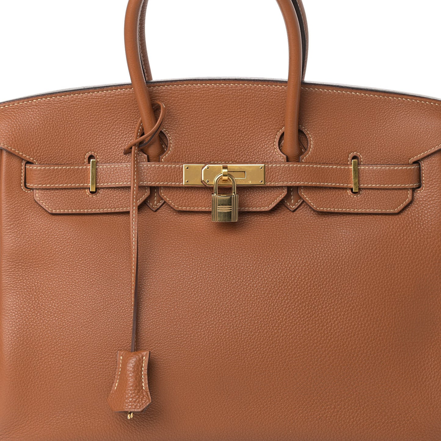 Taurillon Clemence Birkin 35 Gold