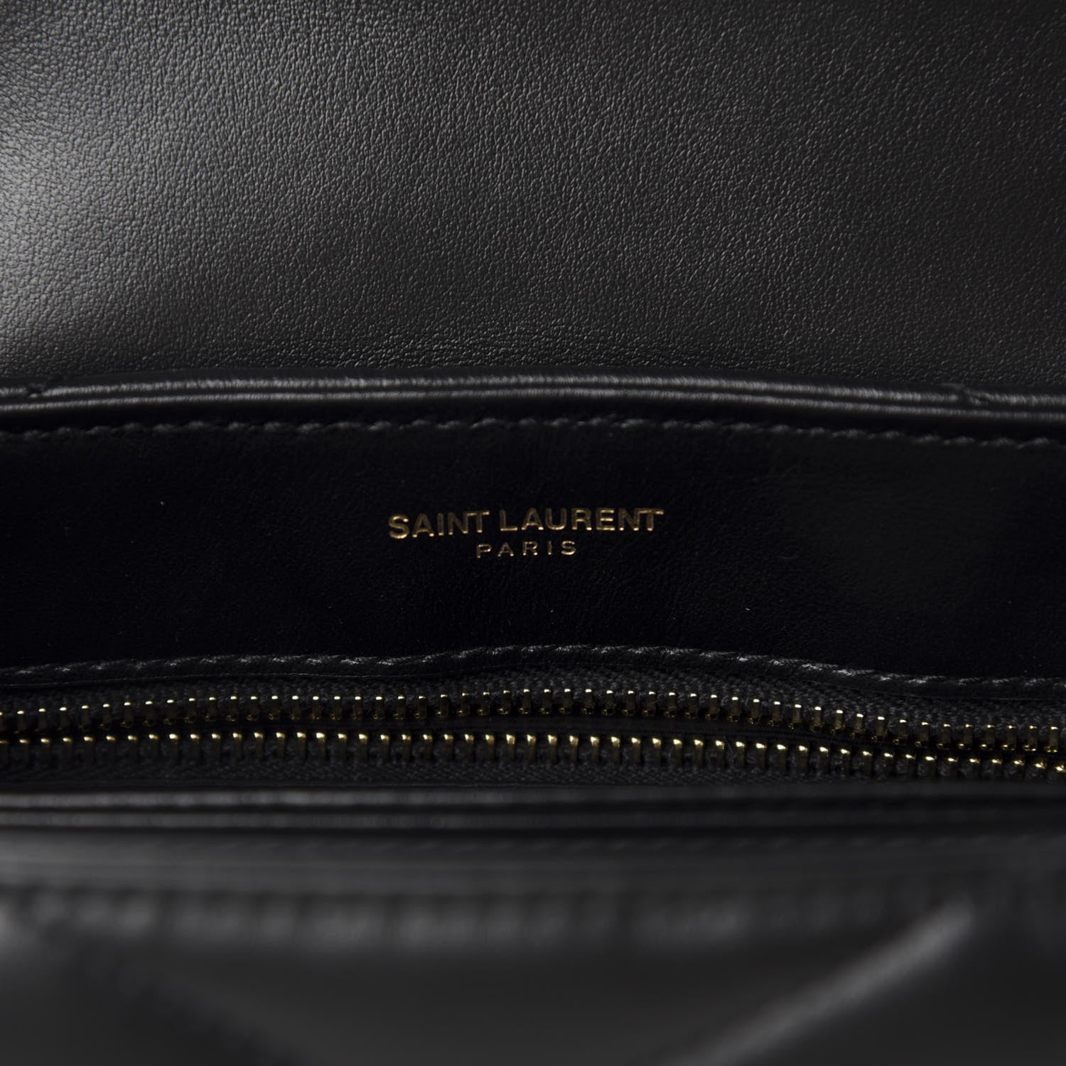 Saint Laurent Calfskin Y Quilted Monogram Toy Loulou Crossbody Bag Black 8 of 12