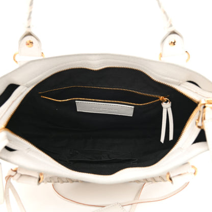 Balenciaga Chevre Gold Metallic Edge Hardware Town White 5 of 11