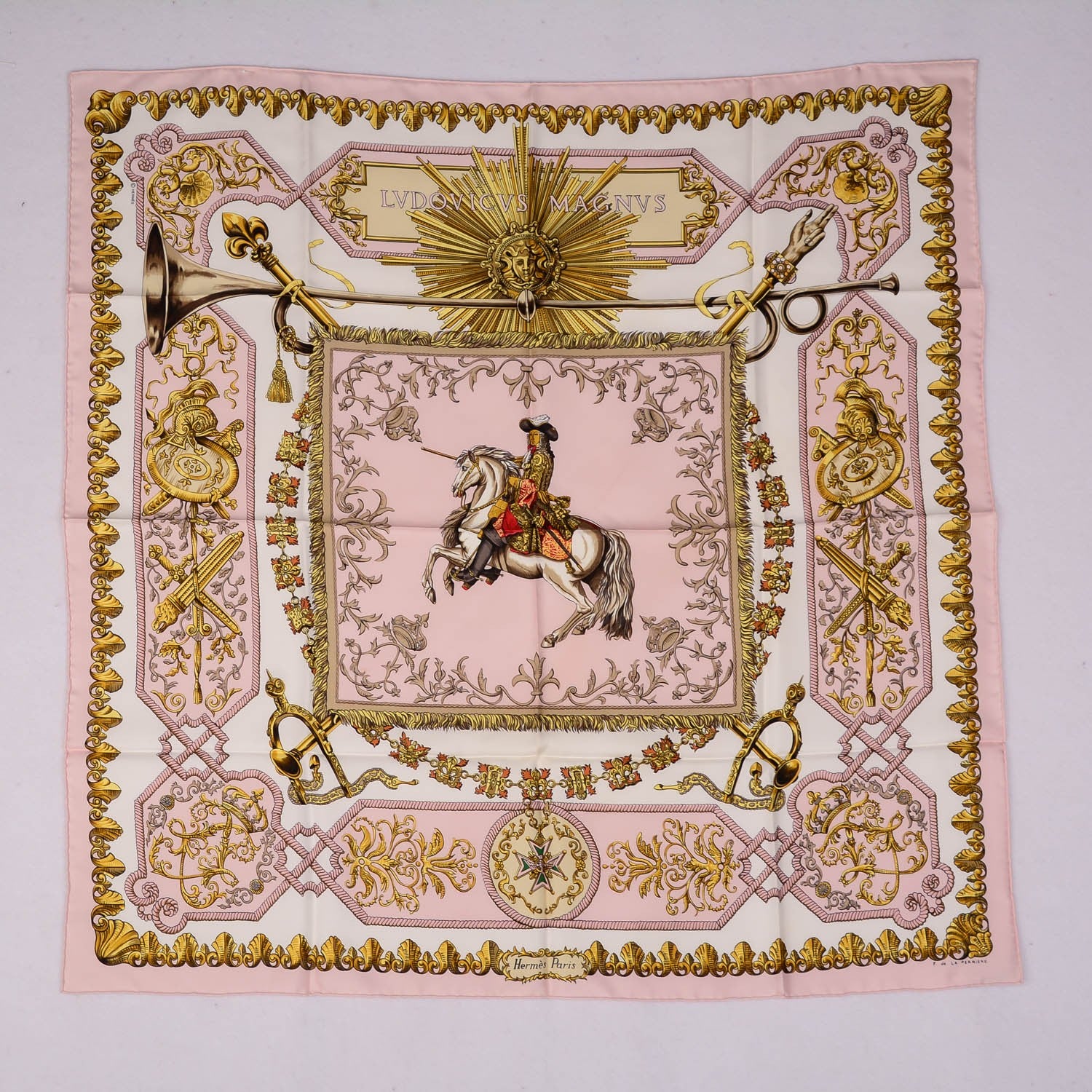 Hermes Silk Ludovicus Magnus Scarf 90 2 of 6