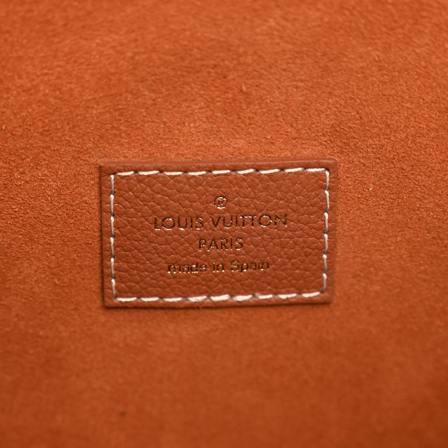 Grained Calfskin Low Key Hobo MM Cognac