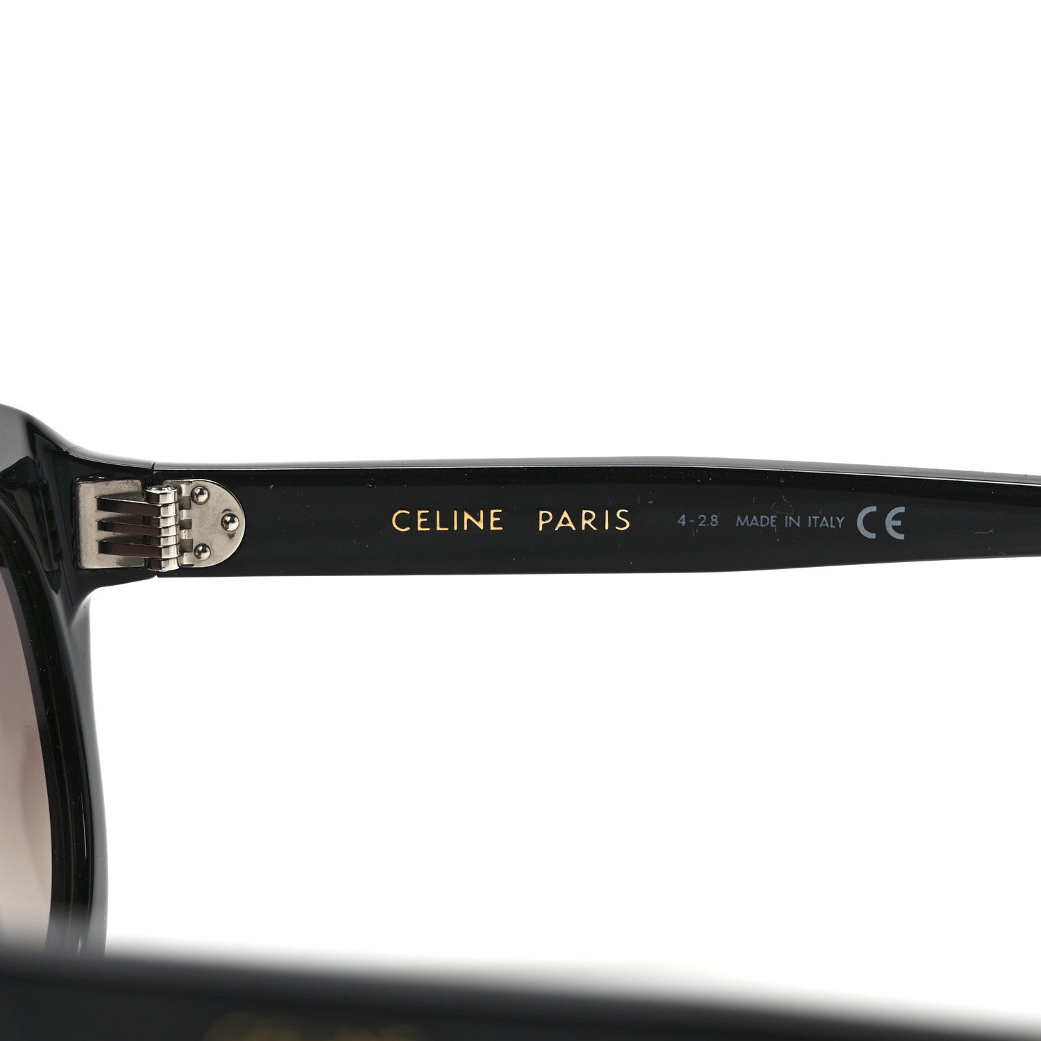 Celine Acetate Round Sunglasses CL40071F Black 5 of 7