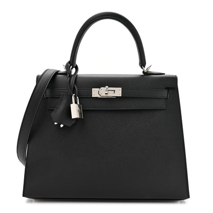 Hermes Epsom Kelly Sellier 25 Black 1 of 10