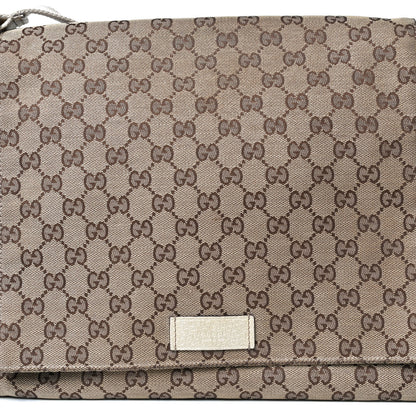 Gucci Monogram Small Flap Messenger Bag Beige Off White 12 of 22