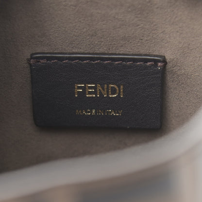 Fendi Vitello Liberty F is Fendi Bi-Color FF 1974 Embossed Mini Mon Tresor Bucket Bag Maya Black 6 of 10