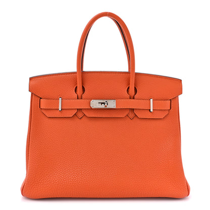 Hermes Togo Birkin 30 Orange 1 of 13