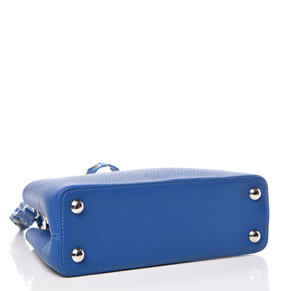 Louis Vuitton Taurillon Capucines BB Blue 5 of 9