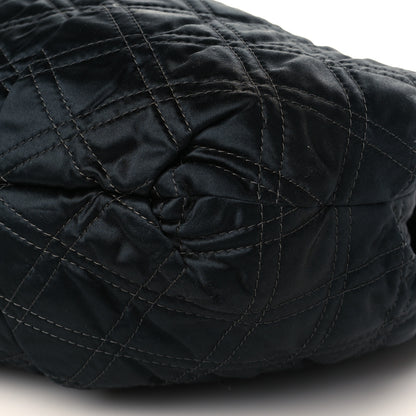 Lanvin Satin Quilted Shoulder Bag Black 8 of 10