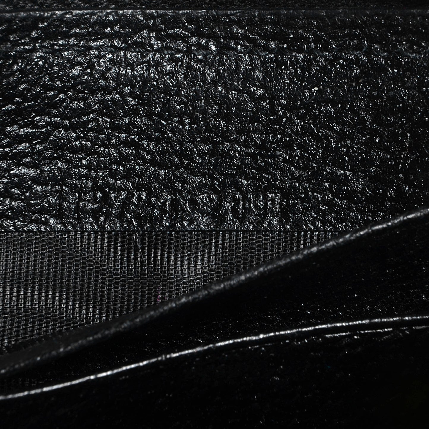 Monogram Metal Bar Zip Around Wallet Black