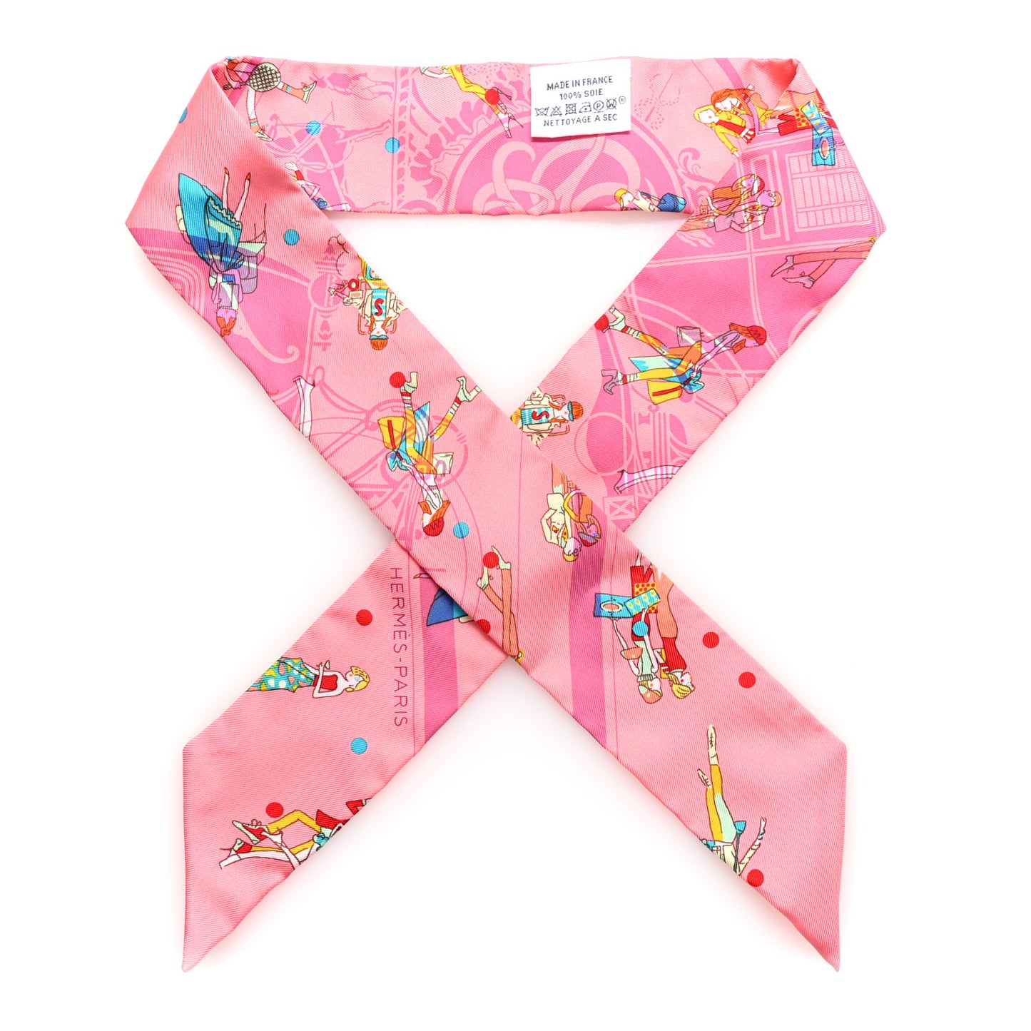 Silk Ex-Libris Les Parisie Twilly Rose Malabar Jaune