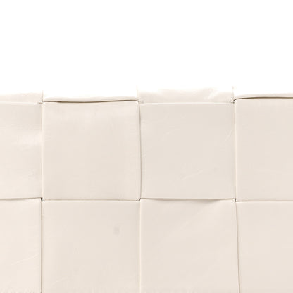 Bottega Veneta Paper Calfskin Intrecciato Cassette Belt Bag White 8 of 10