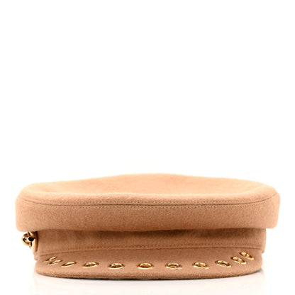 Hermes Wool Womens Vauban Cap Sailor 59 Beige 3 of 8