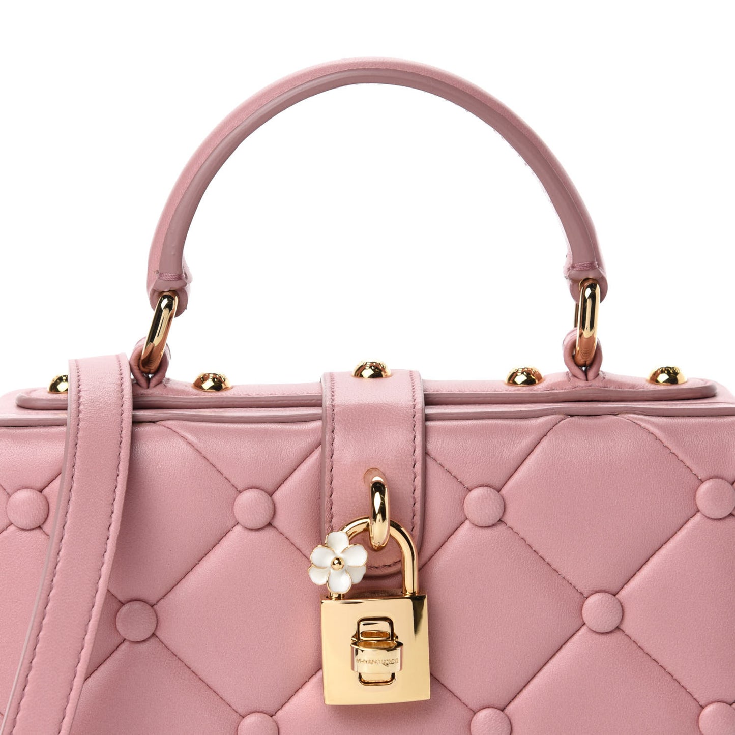 Lambskin Quilted Box Bag Pink
