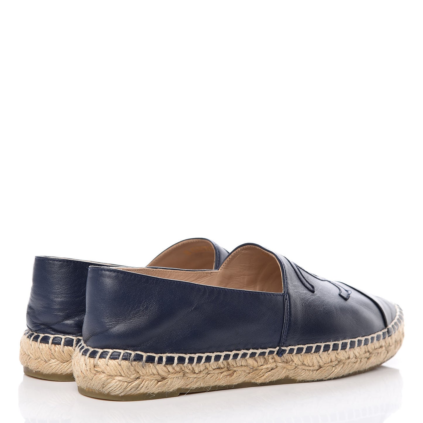 Lambskin CC Espadrilles 38 Navy Black