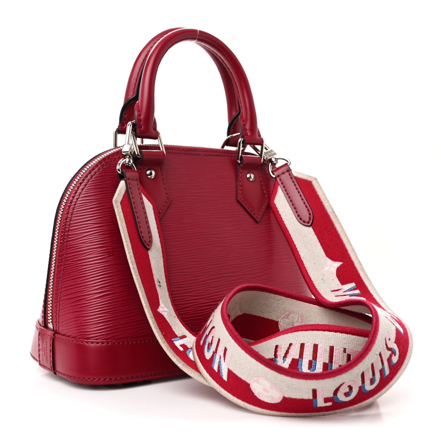 Louis Vuitton Epi Jacquard Alma BB Raspberry 3 of 12
