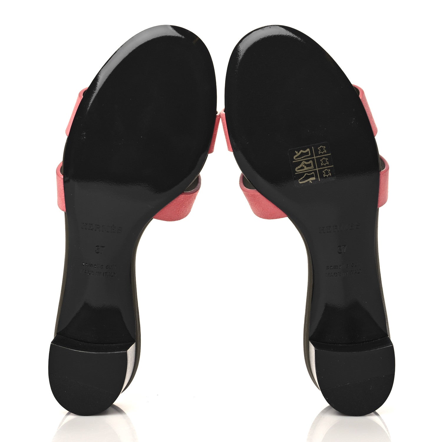 Hermes Suede Goatskin Oasis Sandals 37 Rose Du Desert 5 of 8