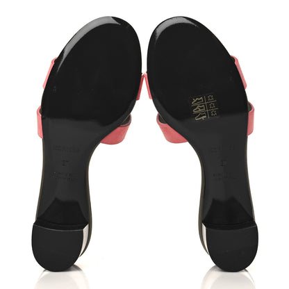 Hermes Suede Goatskin Oasis Sandals 37 Rose Du Desert 5 of 8