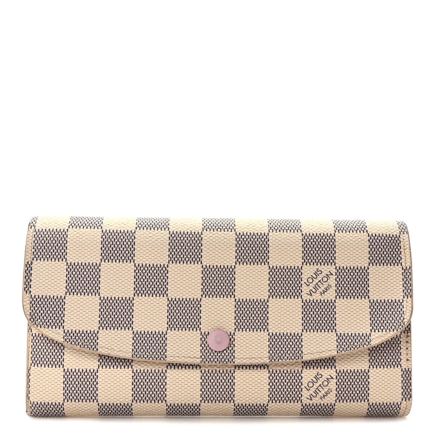Damier Azur Emilie Wallet Rose Ballerine