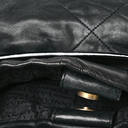 Lanvin Lambskin Quilted Amalia Cabas Tote Black 9 of 9