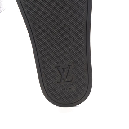 Louis Vuitton Rubber Monogram Mens Waterfront Mules 6 Macassar 6 of 8