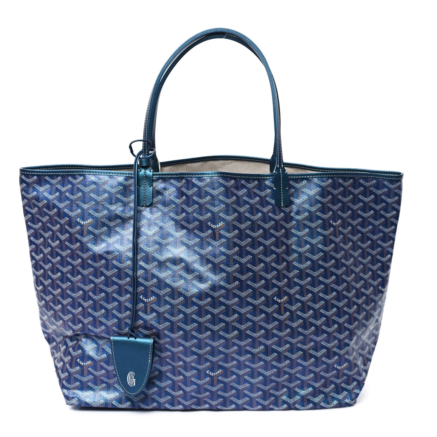 Iridescent Goyardine Saint Louis PM Pearly Blue