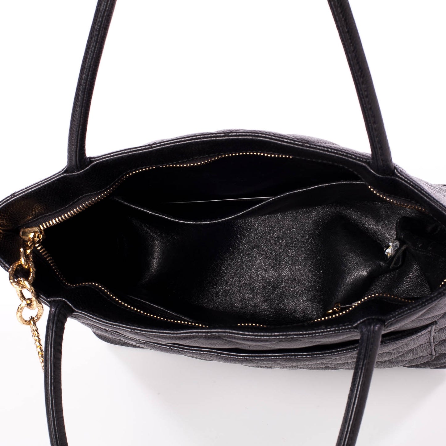 Caviar Medallion Tote Black