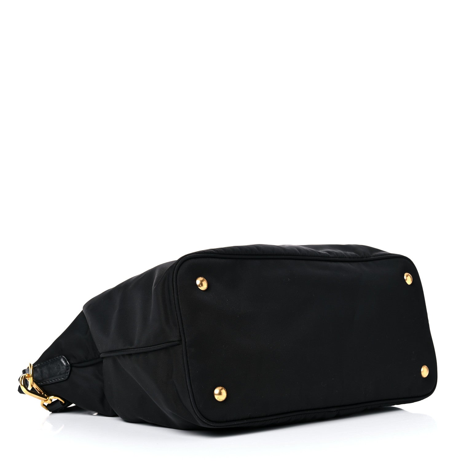Prada Tessuto Nylon Soft Calfskin Shopping Satchel Black 4 of 23