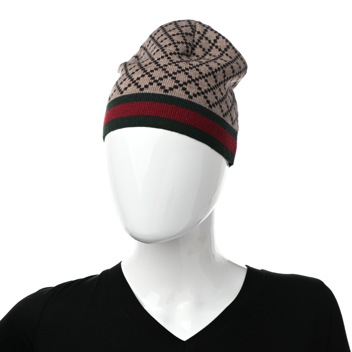 Gucci Wool Web Beanie Hat 2 of 7