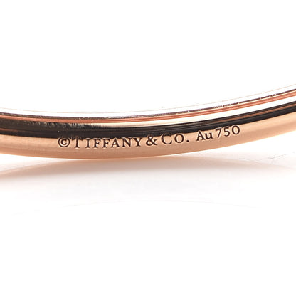 Tiffany 18K Rose Gold Rose Quartz HardWear Ball Wire Bracelet 4 of 5