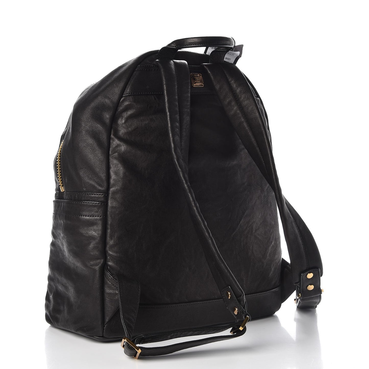 Lambskin Fox Fur Medium Stark Insignia Backpack Black