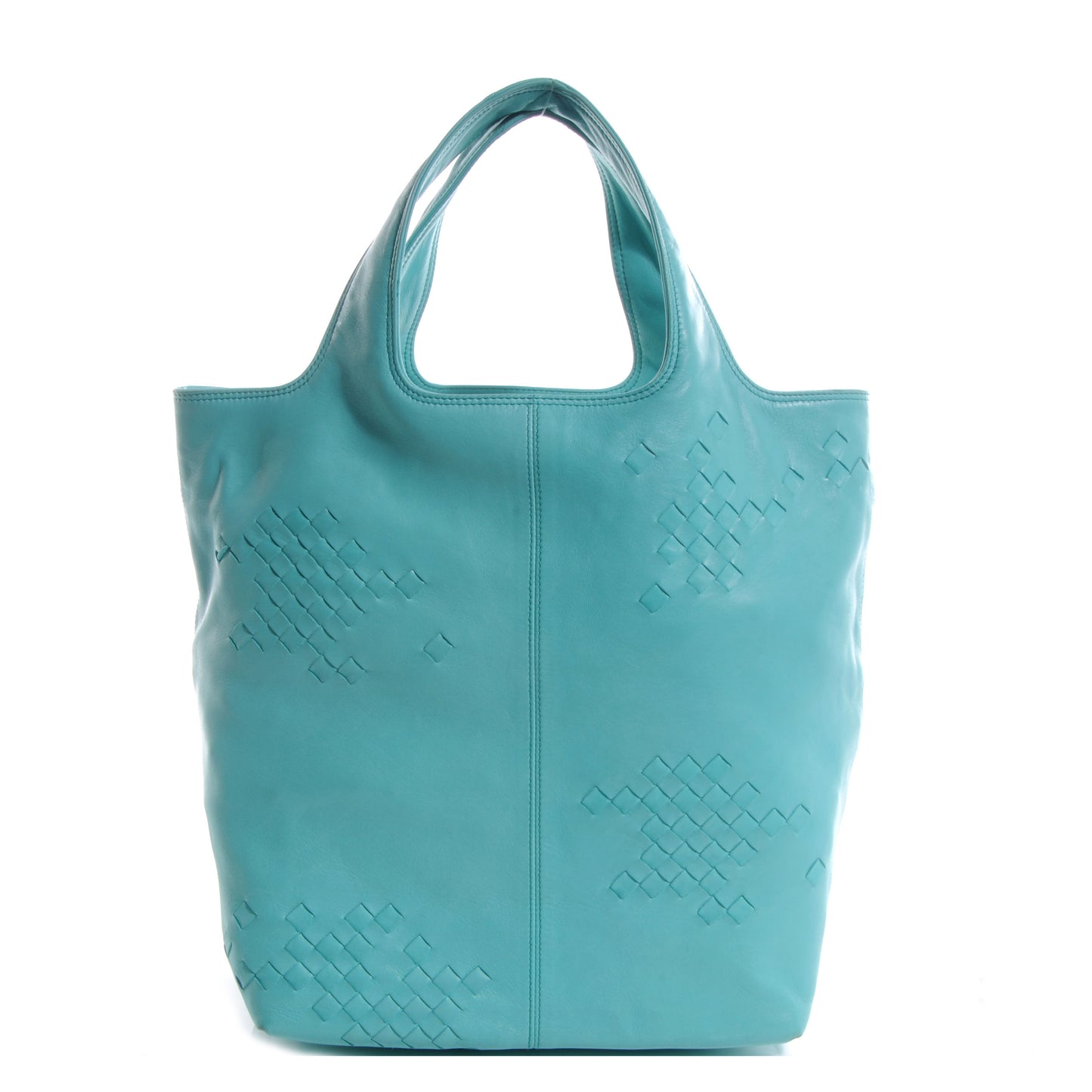Catalano Leather Regent Tote Bag Turquoise