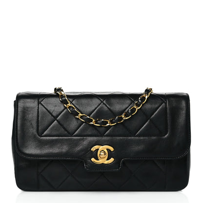 Chanel Lambskin Quilted Small Single Flap Black 1 of 9