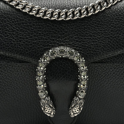 Gucci Pebbled Calfskin Small Dionysus Shoulder Bag Black 10 of 12