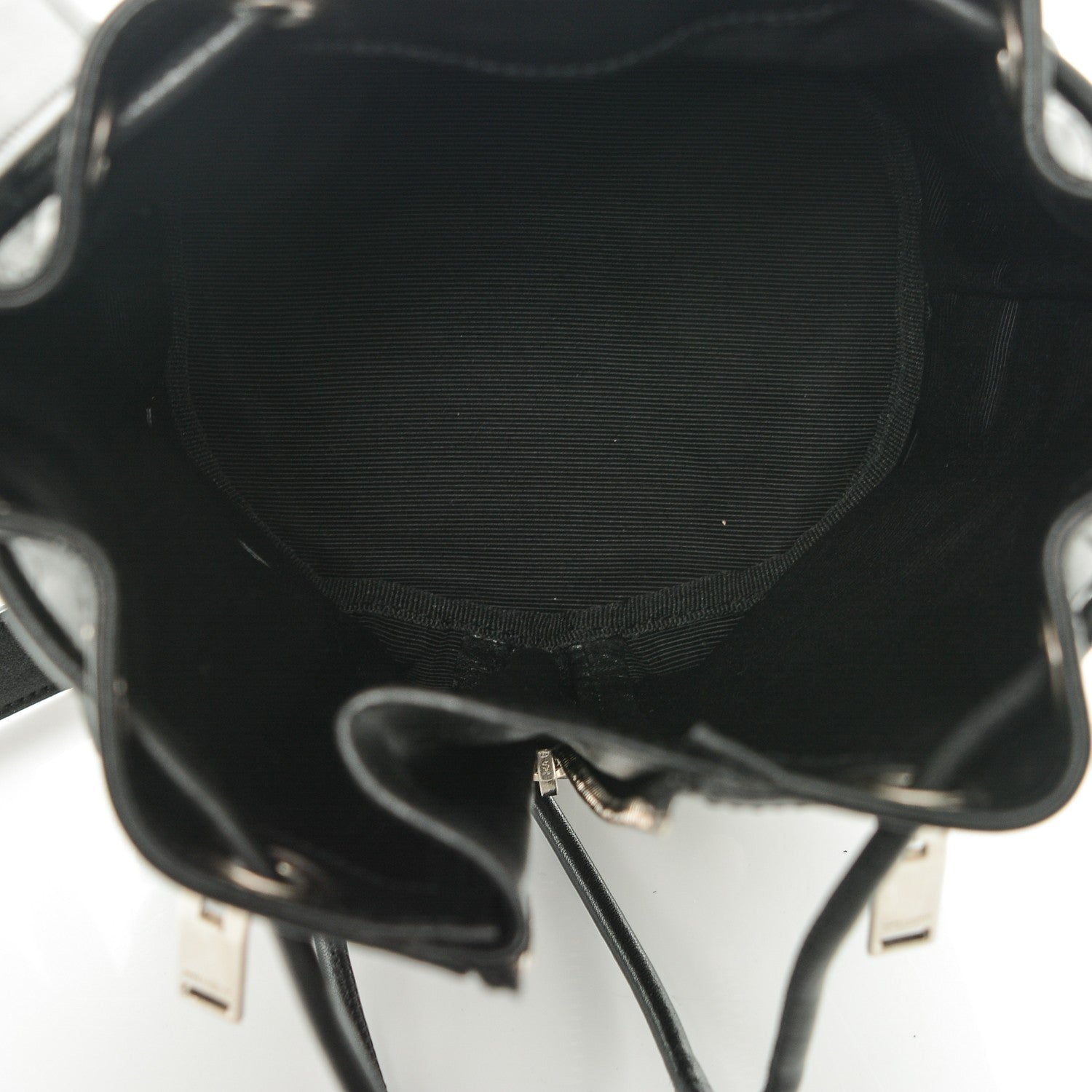 Saint Laurent Calfskin Small Rider Bucket Bag Black 5 of 6