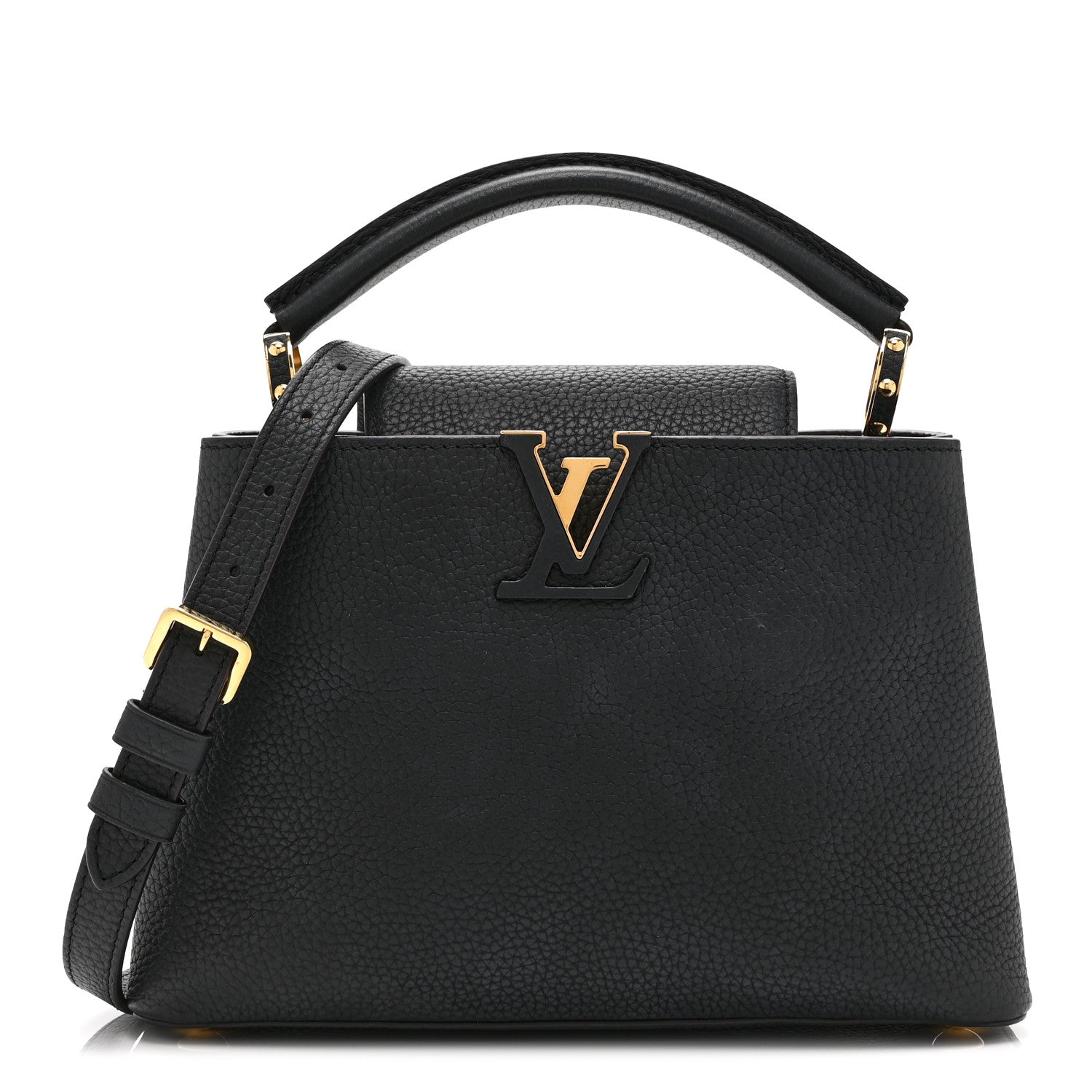 Louis Vuitton Taurillon Capucines BB Black 1 of 9