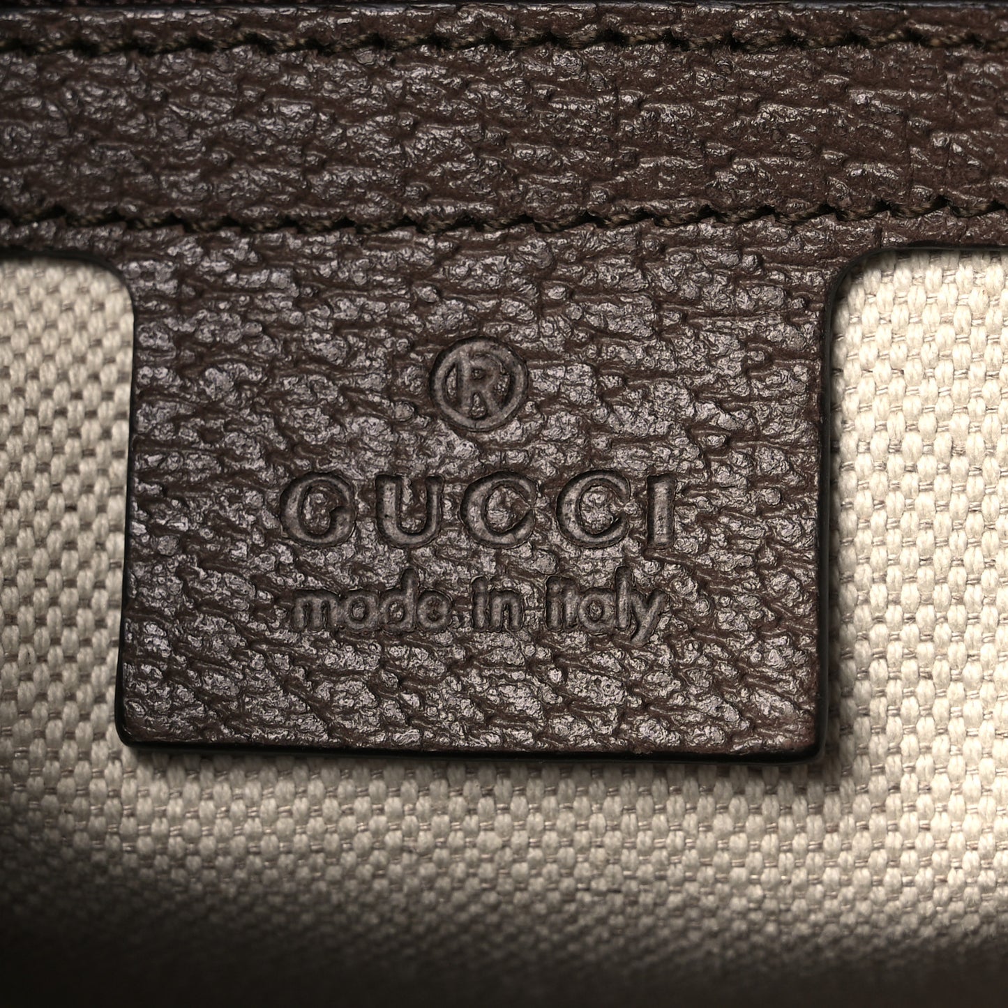 GG Supreme Monogram Textured Calfskin Web Ophidia Documents Holder Beige Ebony New Acero Acero