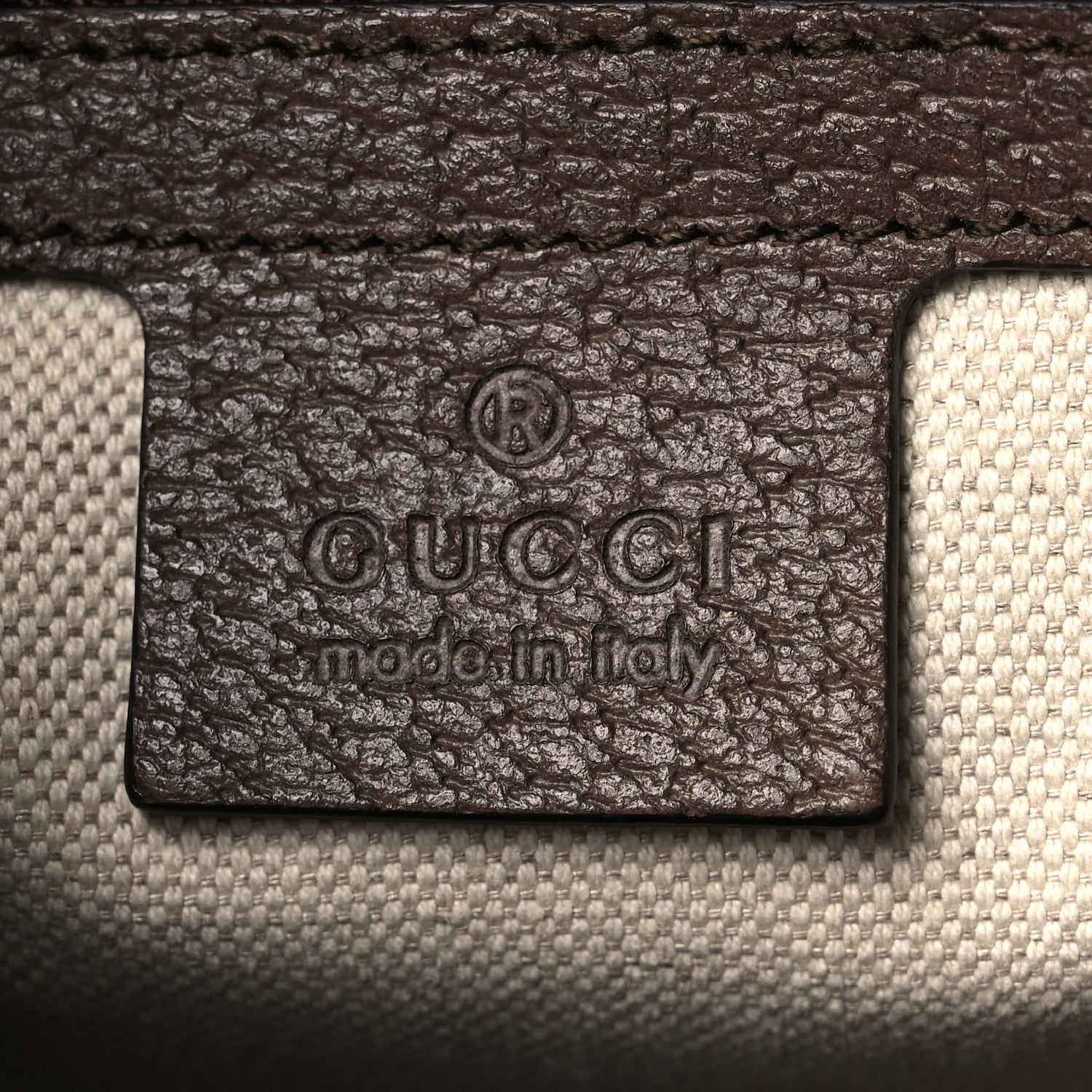 Gucci GG Supreme Monogram Textured Calfskin Web Ophidia Documents Holder Beige Ebony New Acero Acero 6 of 10