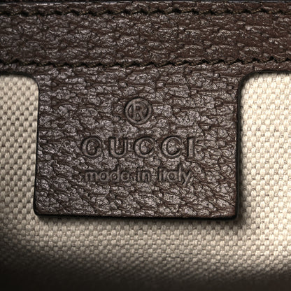Gucci GG Supreme Monogram Textured Calfskin Web Ophidia Documents Holder Beige Ebony New Acero Acero 6 of 10
