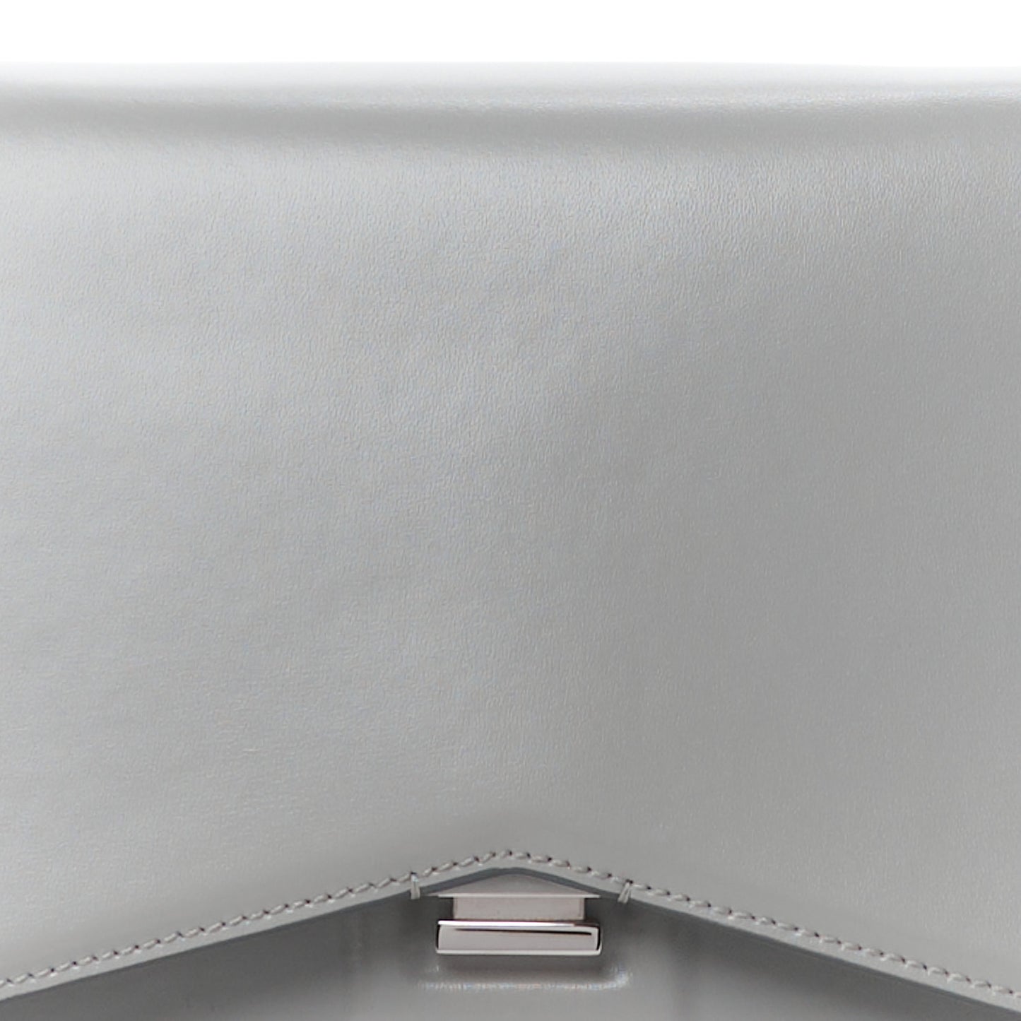 Calfskin Medium Bow Cut Shoulder Bag Pearl Grey