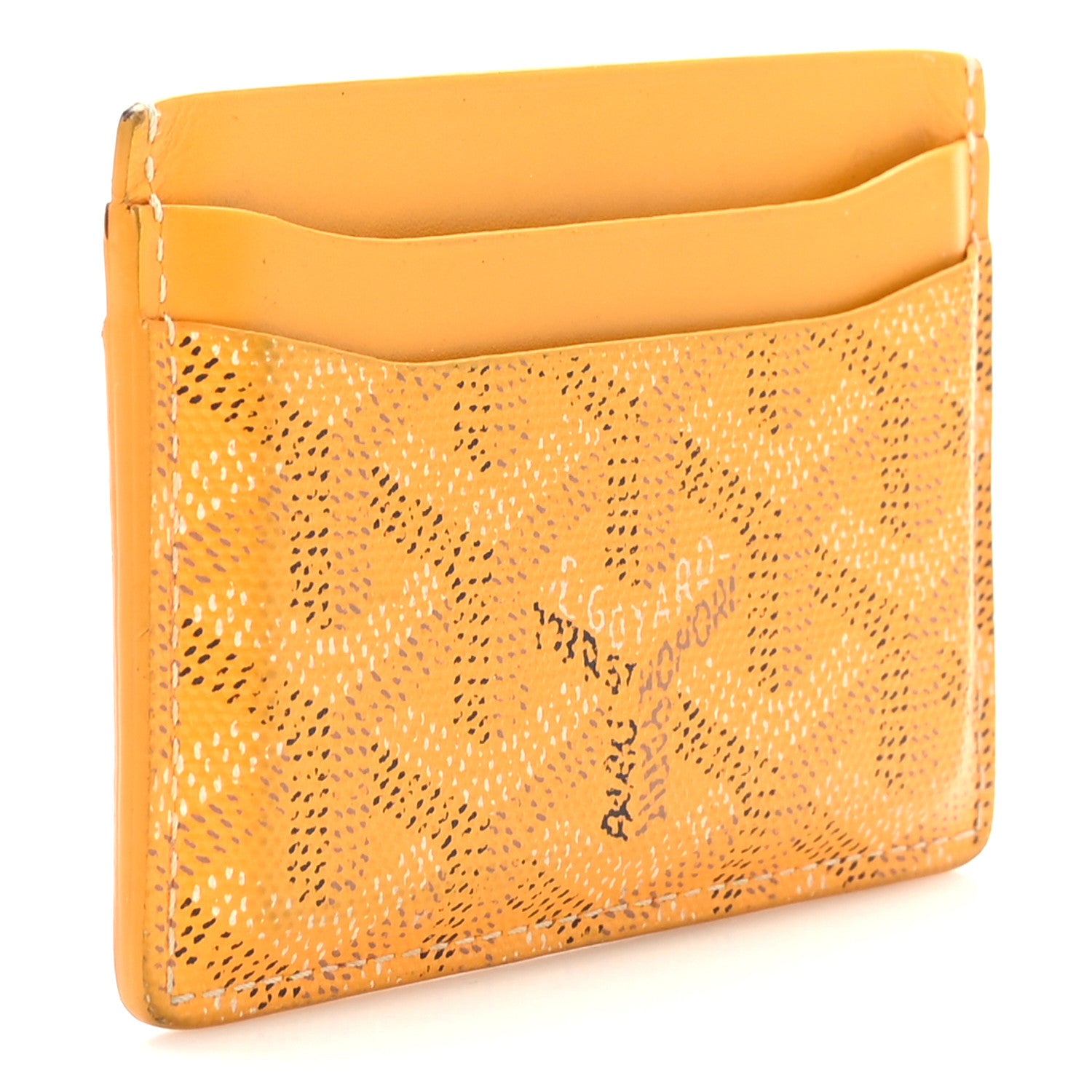 Goyard Goyardine Saint Sulpice Card Holder Yellow 7 of 14