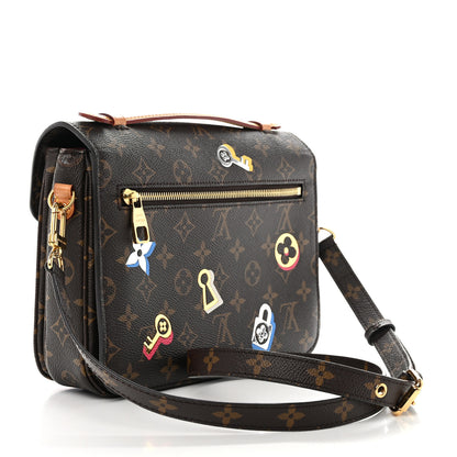 Louis Vuitton Monogram Love Lock Pochette Metis 3 of 12